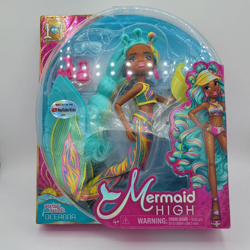 MERMAID HIGH Spring Break Oceanna Mermaid Doll & Accessories ...